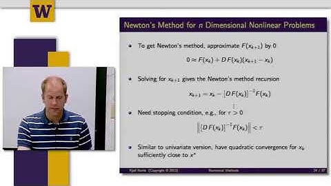 Quantitative Finance || 05 W8 4  Newtons Method for n Dimensional Nonlinear Problems 14 02