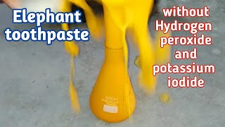 Elephant Toothpaste Made By Home Ingredients Without Any Chemical