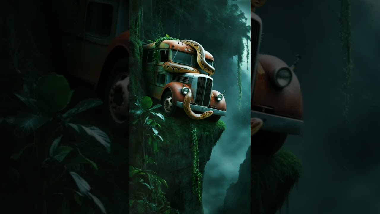 nature | big snake attack the bus 