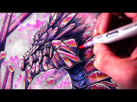 Let's Draw a CRYSTAL DRAGON - FANTASY ART FRIDAY