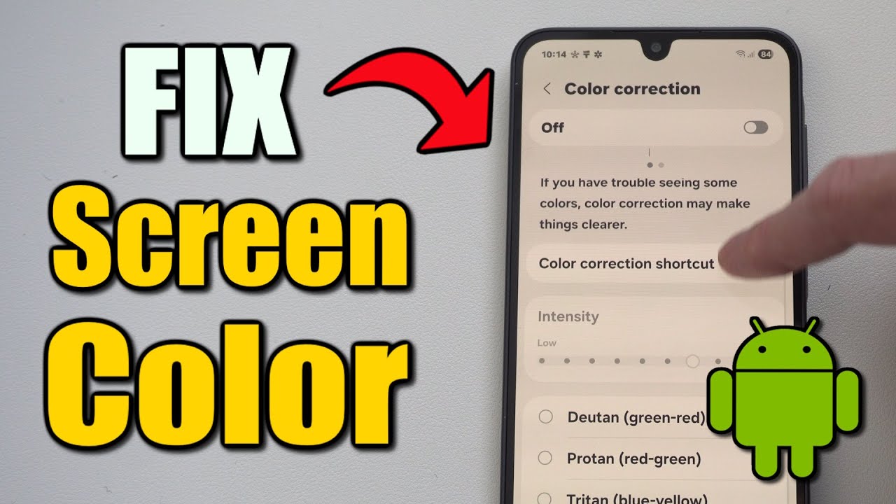 Android Color Correction How to Fix your Screen Color on your Android Phone (Easy Tutorial ...