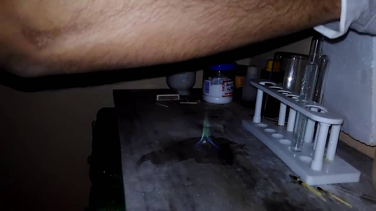 Test for BORATES Green Flame Test YouTube