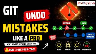 Learn Git Undo from Scratch | Git Reset, Restore, Revert & Cherry-Pick Explained | Red9SysTech