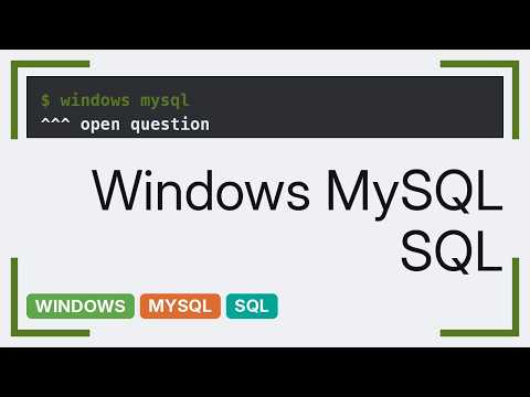 How do I start a MySQL server on Windows? (3 Solutions!!)