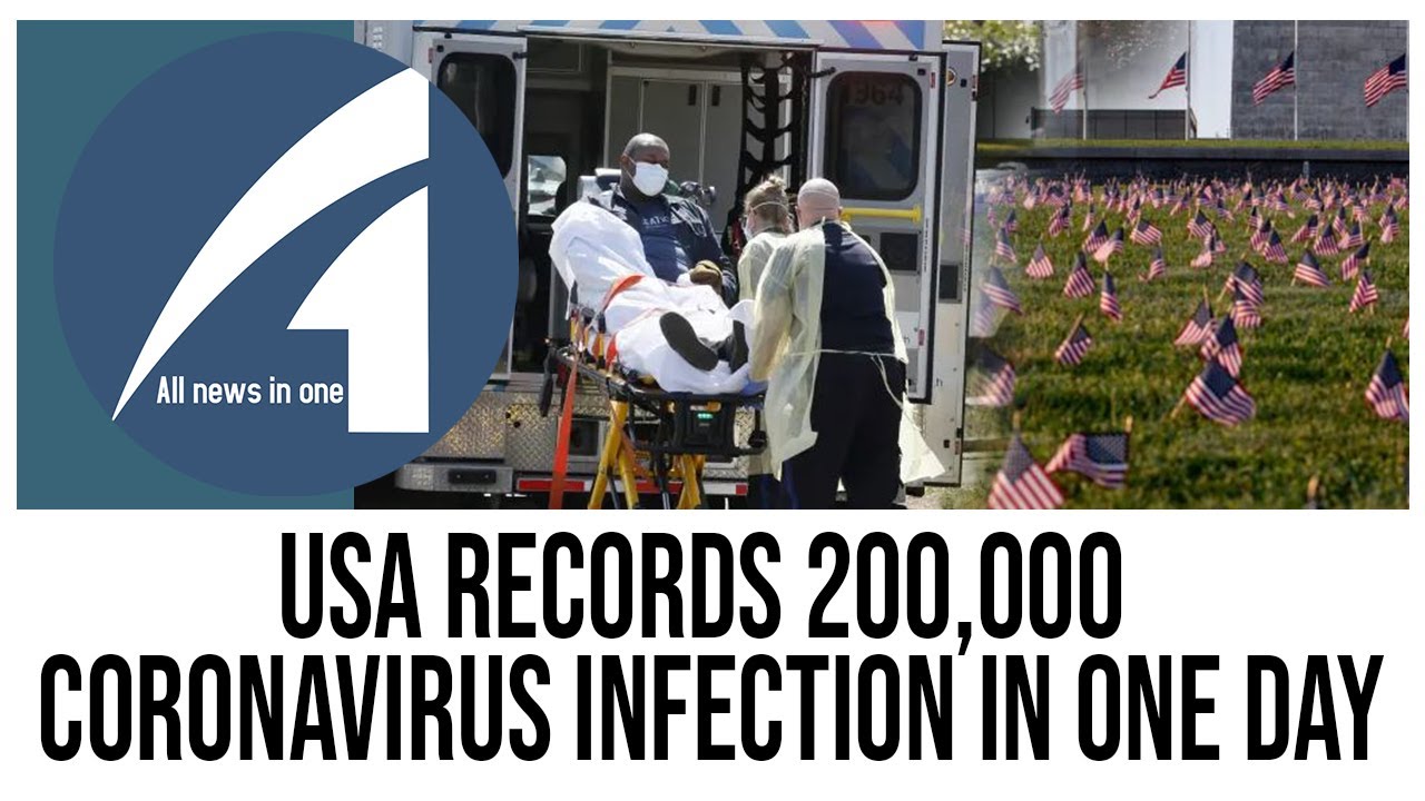 USA Records 200,000 Coronavirus infection In one Day - YouTube