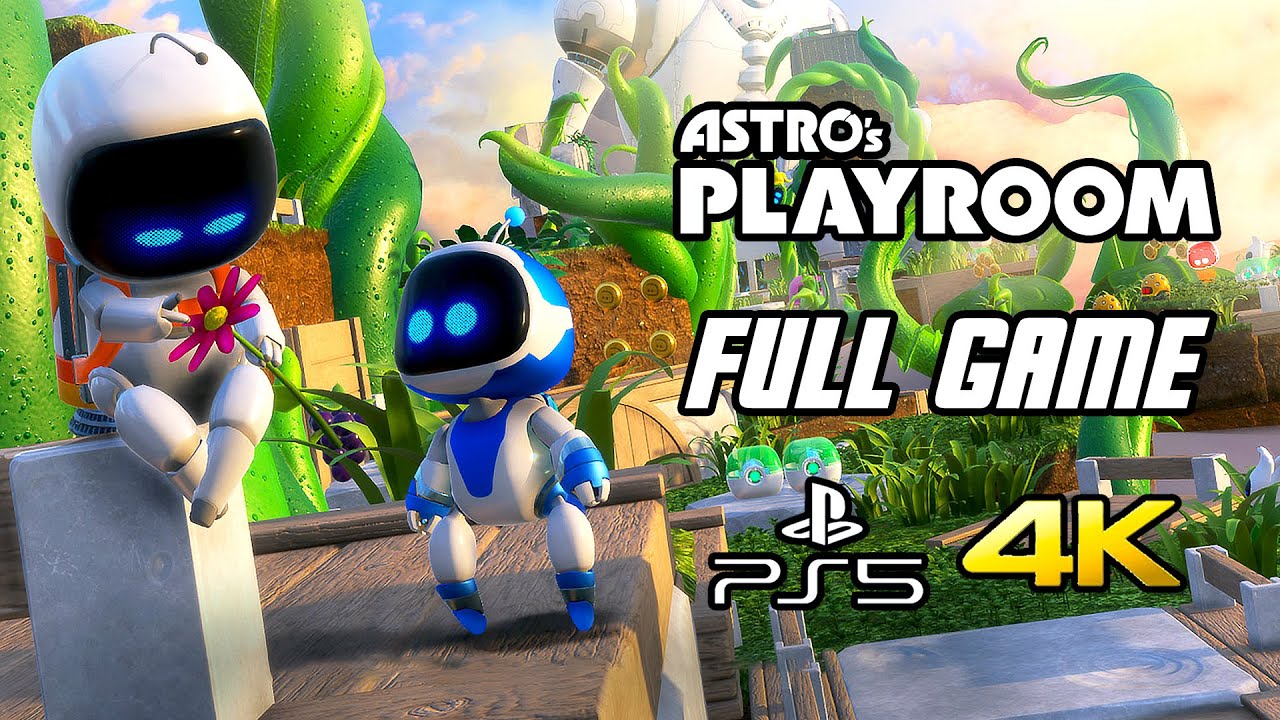 Astro's Playroom - Full Game Gameplay Walkthrough (PS5, 4K, No Commentary)