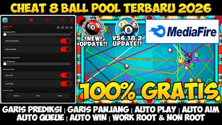 GRATIS‼️CHEAT 8 BALL POOL TERBARU 2025 AIM TOOL GARIS PANJANG MOD MENU KOS KEY BARU GRATIS 👻