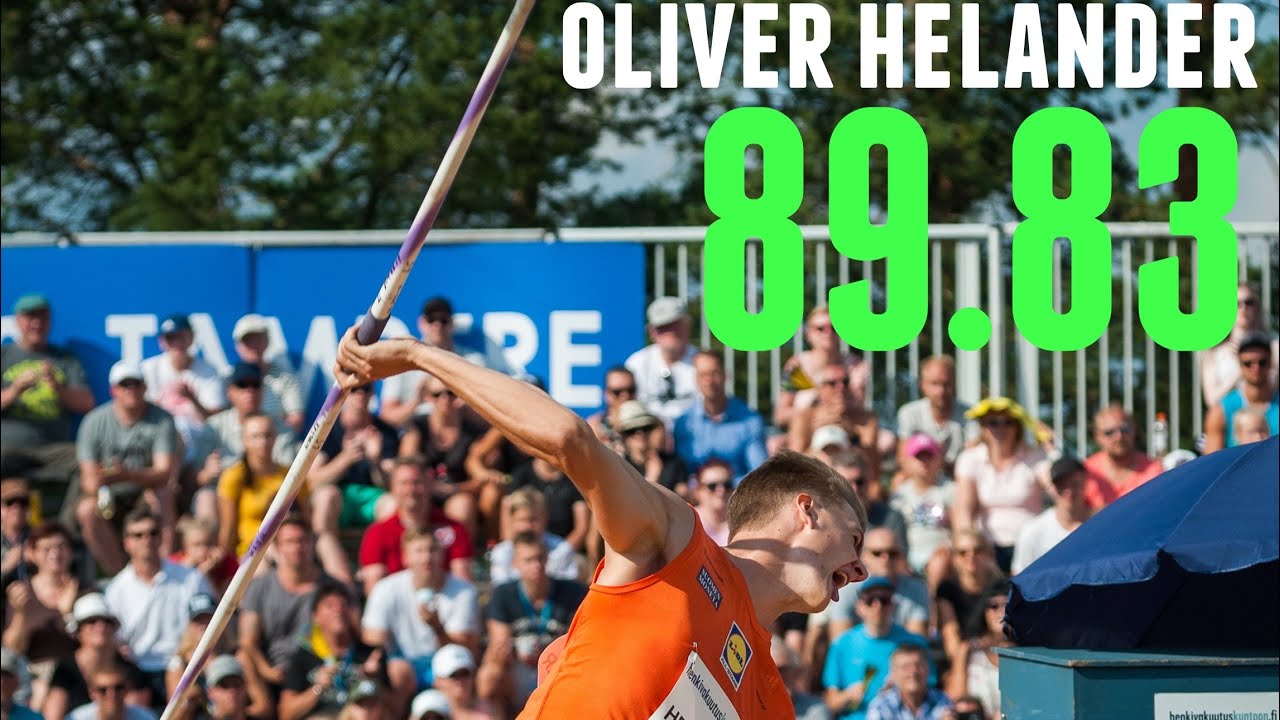 Oliver Helander! 89.83 / Mens Javelin throw 2022
