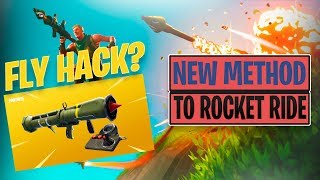 🔥FLY HACK?? NEW METHOD TO ROCKET RIDE! FORTNITE HS MOMENTS #1