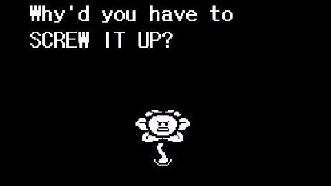Undertale - Pacifist/Neutral run after killing sans but not finishing genocide