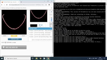 Web Scraping to collect data using Selenium from live auctions on proxibid site