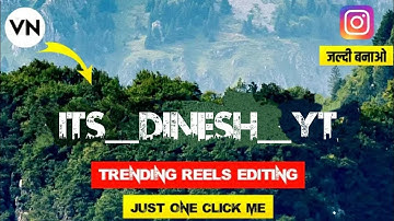 Viral jungle Font Name Reels video Editing Tutorial | New VN App template JUST ONE CLICK
