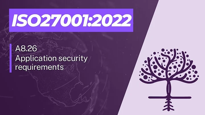 ISO 27001:2022 - A8.26 - Application security requirements