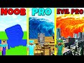 Minecraft Battle: NOOB vs PRO vs EVIL PRO: TSUNAMI BUILD CHALLENGE / Animation