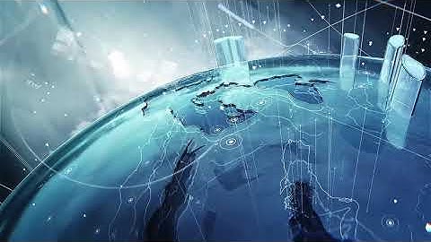 ◉ FREE STOCK footage HD ◉ Global Network Earth Tech Digital