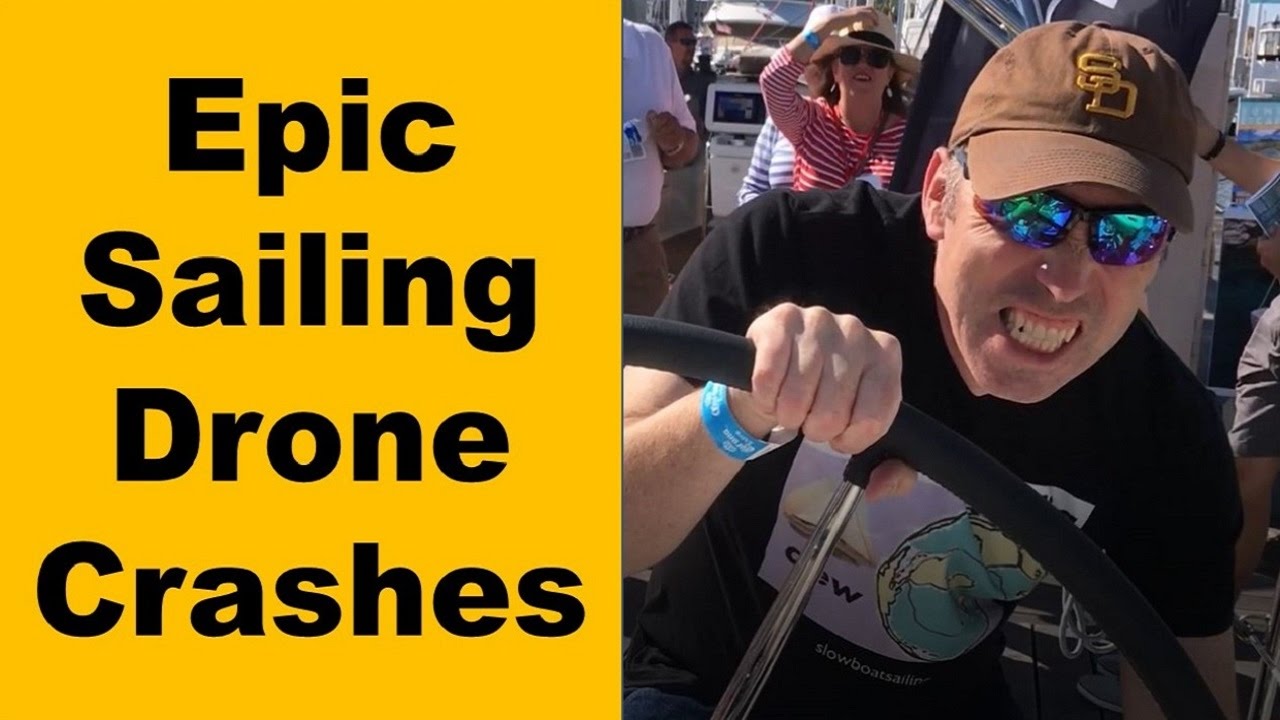 Epic Sailboat Drone Crashes, Sailing SV Delos, La Vagabonde, SSL