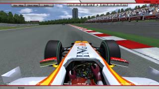 rFactor PF1L Ring Horrible Crash
