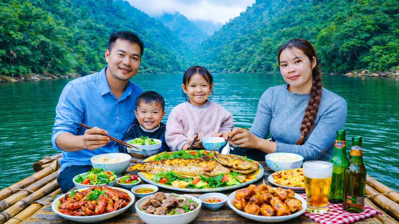 Harvesting persimmons and corn, catching giant fish with my daughter, and visiting the doctor