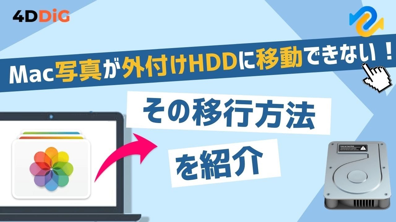 Mac「写真」アプリのライブラリを外付けHDDに移動できない⁉️その移行 