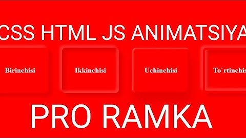 HTML VA CSS.DASTURLASHDAGI PROFEDDIONAL RAMKALARNI YASASH.OXIRIGACHA KOʻRING.