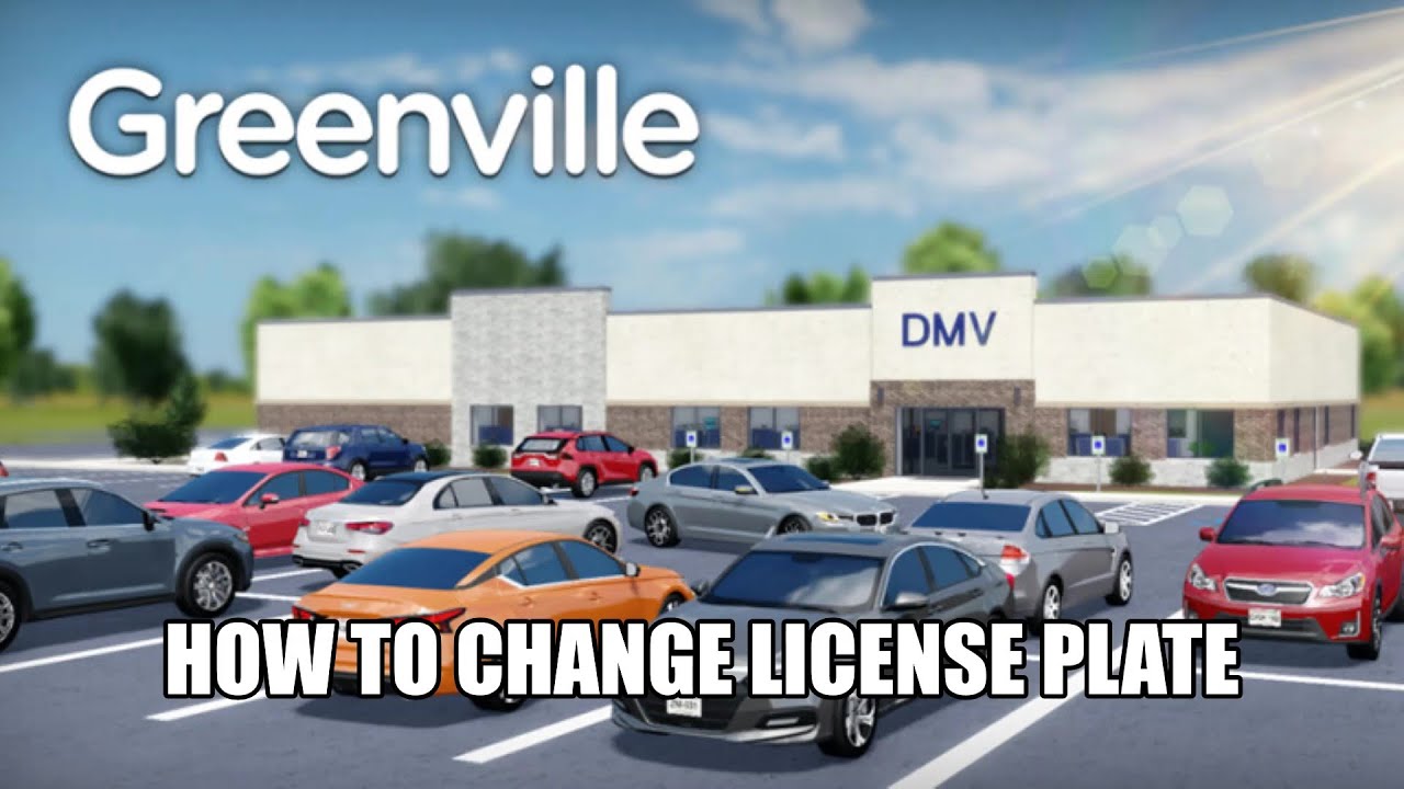 How To Change Your License Plate At DMV In Roblox Greenville YouTube