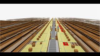 Simulation of a Forward-Reserve Warehouse using AnyLogic