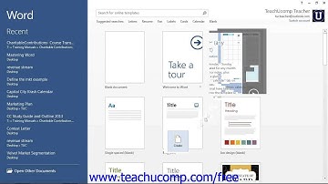 Word 2013 Tutorial Creating New Documents-2013-2010 Microsoft Training Lesson 2.5