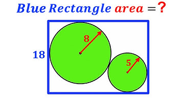 Can you find area of the Blue Rectangle? | (Circles) | #math  #maths | #geometry