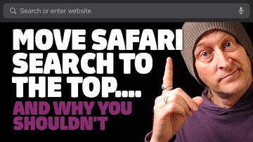 How To Move The Safari Address Bar Back To The Top, But Why You Shouldn