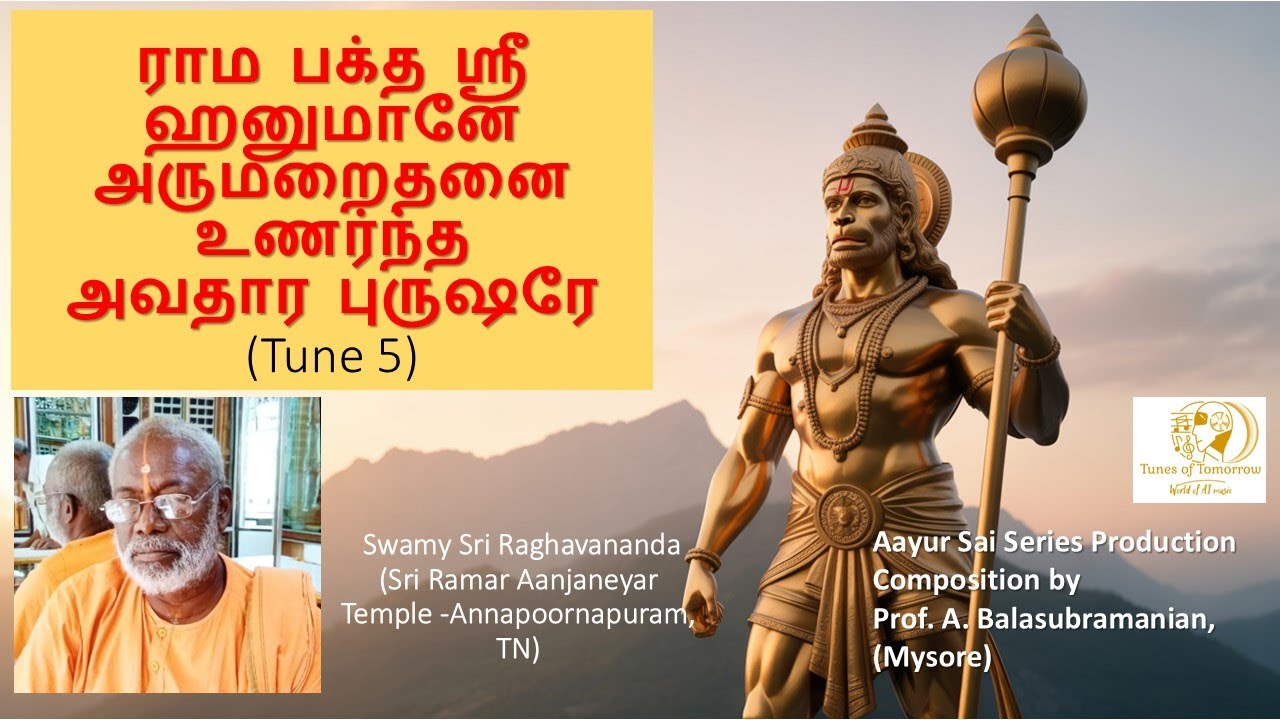 ராம பக்த ஸ்ரீ ஹனுமானே  அவதார புருஷரே (Tune 5)
