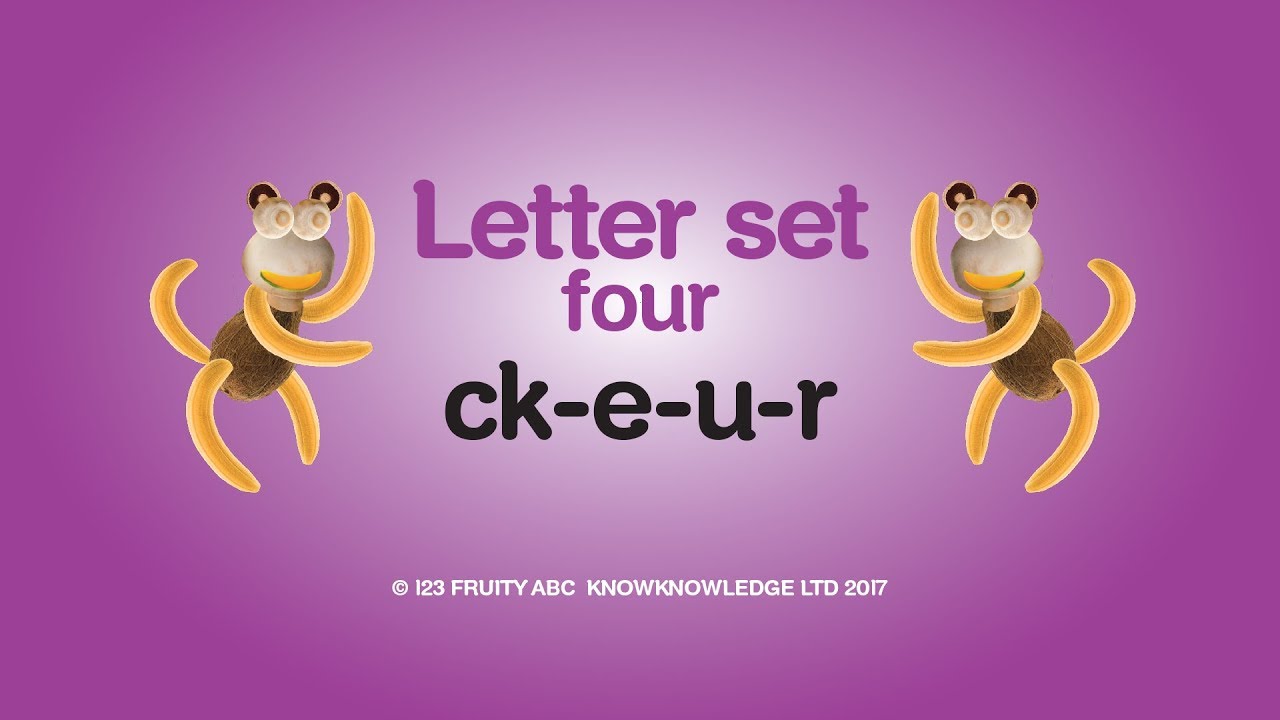 123 ABC Alphabet • Learn Letter Set 4  •  Week 4: ck e u r