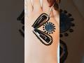 Easy Simple Mehndi Design Using Clip | #mehndi #youtubeshorts #shorts