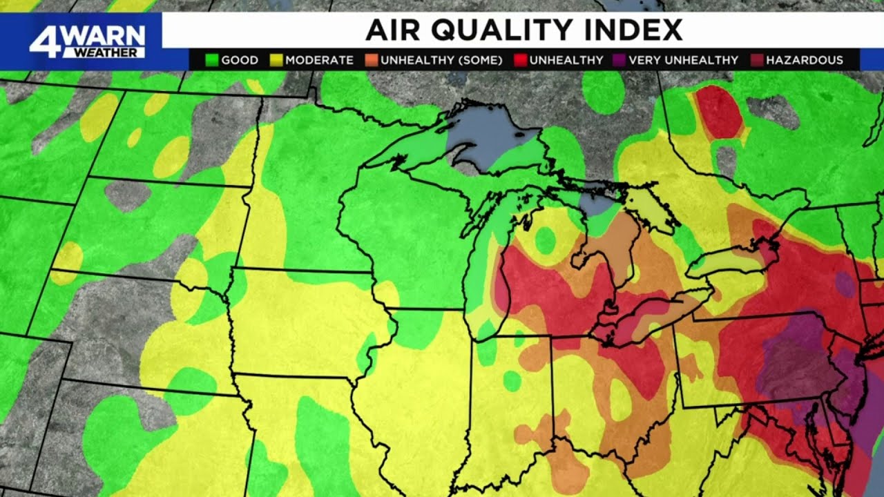 Poor air quality across Metro Detroit on cooler Thursday, likely beyond ...
