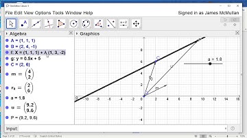 MCV4U 8 1 Vector and Parametric Equations