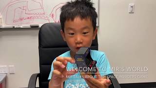 Tiny Space Invaders Arcade Game Intro - Honest Kid Review