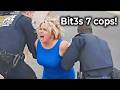 Insane Karen Completely Loses it, Fights Cops and Goes Full Psycho