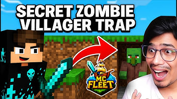 DAY 1 – SECRET ZOMBIE VILLAGER TRAP in MCFLEET SERVER 😱