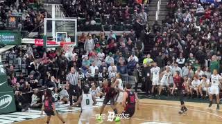 Cass Tech 2025 G Darius Acuff with a 3-point buzzer beater off the glass to send the game to OT