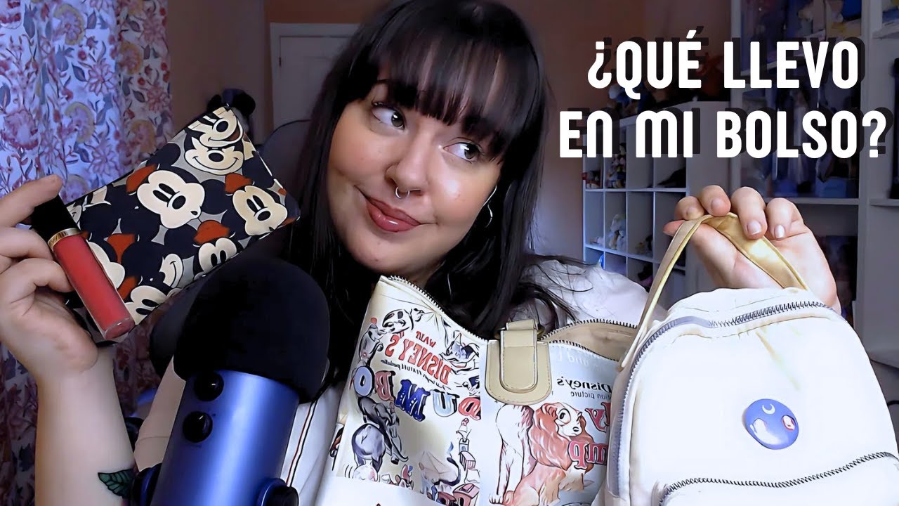 ASMR | ¿Qué llevo en mi bolso? 👀🩷 | Susurros, show and tell