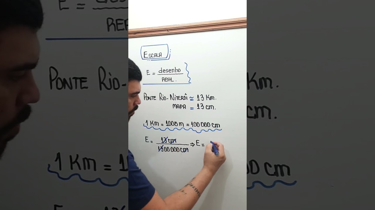 COMO SE CALCULA ESCALA?/ RAZÃO E PROPORÇÃO/ENEM 2022/ARITMÉTICA/FRAÇÕES