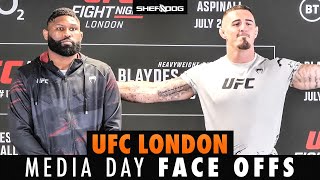 UFC London: Blaydes v Aspinall - Face Off / Staredown