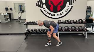 Split Stance Kettlebell Row with Twist