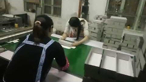 Semi-automatic box making line, gluing machine VS box forming machine