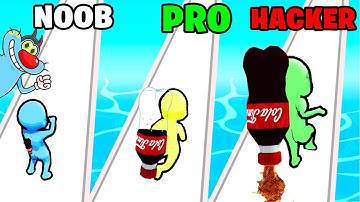 NOOB vs PRO vs HACKER | In Soda Rush | With Oggy And Jack | Rock Indian Gamer |