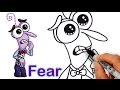 How to Draw Fear from Pixar Inside Out Cute step by step