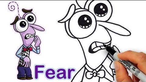 How to Draw Fear from Pixar Inside Out Cute step by step