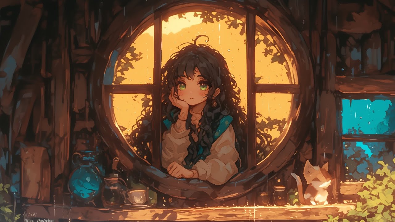 Japanese Piano Music & Rain Sounds - Relaxing Sleep Music, Peaceful Healing Music, Morning Rain
