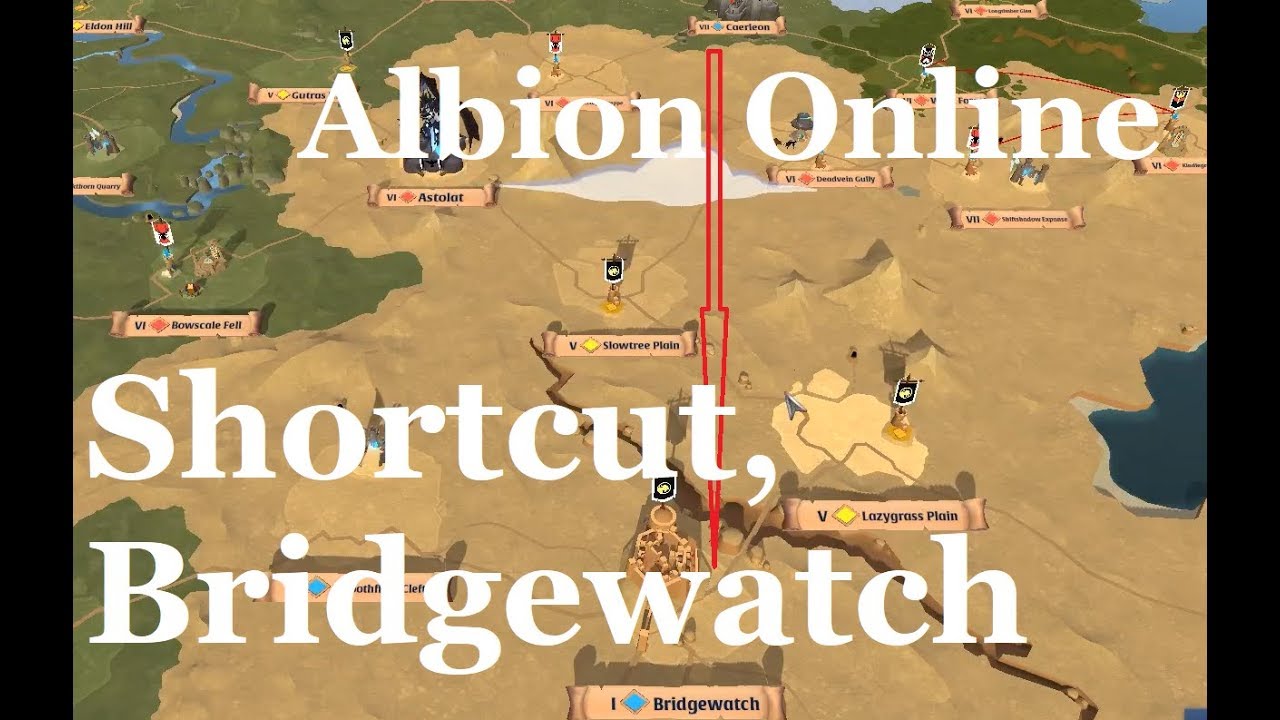 Albion Online - Caerleon to Bridgewatch, fast, almost safely! - YouTube