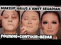 MAKEUP WEDDING AWET SEHARIAN | ANTI LUNTUR,ANTI PECAH,ANTI AIR | PRO COMPLEXION TUTORIAL