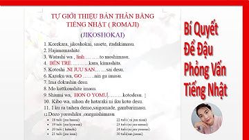 Tự Giới Thiệu Bản Thân Bằng Tiếng Nhật - jikoshokai